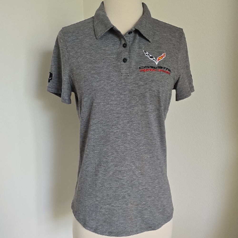 LuluLemon Gray Corvette Branded Polo Shirt